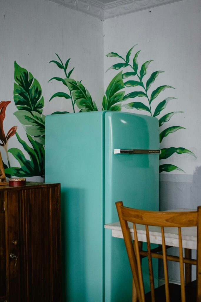 Refrigerator in a modern kitchen